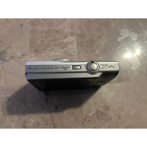 Canon PowerShot A4000 IS HD 16.0MP Digital Camera Silver For PARTS Lens Error - Picture 6 of 8